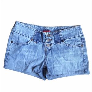 Blueasphalt Button Denim Shorts